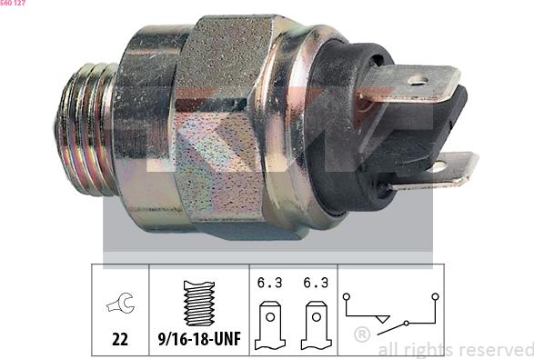 KW 560 127 - Датчик, переключатель, фара заднего хода autosila-amz.com