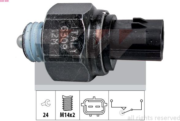 KW 560 309 - Датчик, переключатель, фара заднего хода autosila-amz.com