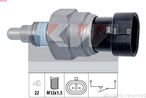 KW 560 323 - Датчик, переключатель, фара заднего хода autosila-amz.com