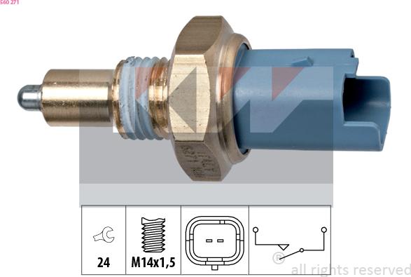 KW 560 271 - Датчик, переключатель, фара заднего хода autosila-amz.com