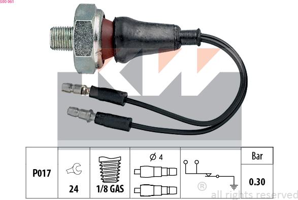 KW 500 061 - Датчик, давление масла autosila-amz.com