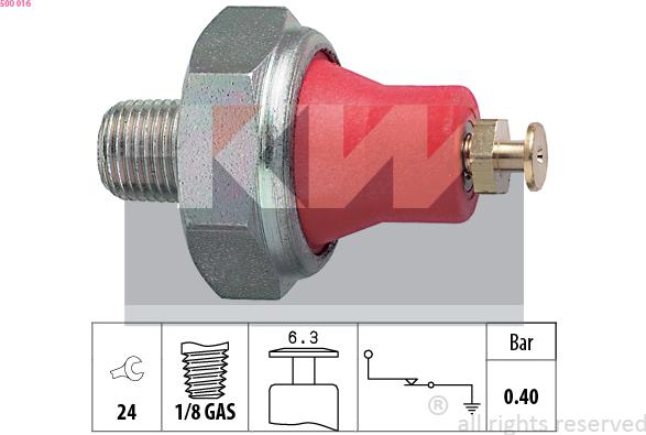 KW 500 016 - Датчик, давление масла autosila-amz.com