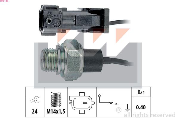 KW 500 144 - Датчик, давление масла autosila-amz.com