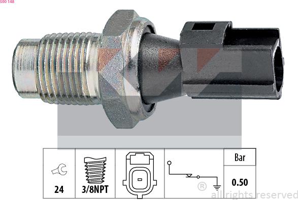 KW 500 148 - Датчик, давление масла autosila-amz.com