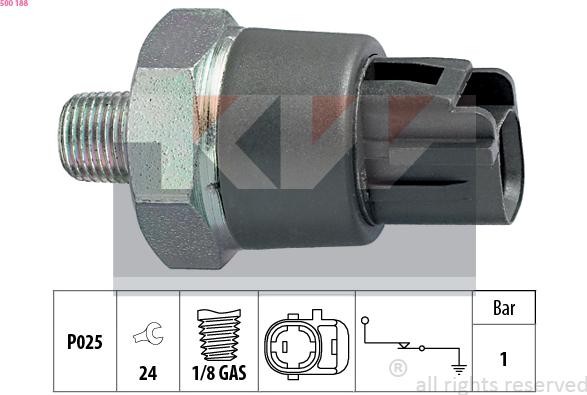 KW 500 188 - Датчик, давление масла autosila-amz.com