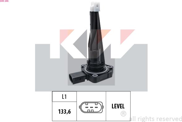 KW 500 245 - Датчик, уровень моторного масла autosila-amz.com