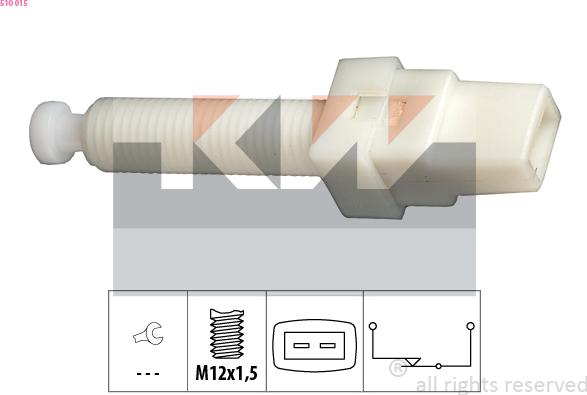 KW 510 015 - Выключатель фонаря сигнала торможения autosila-amz.com