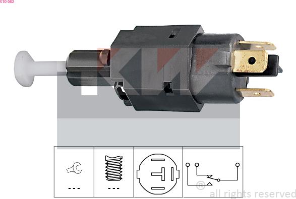 KW 510 082 - Выключатель фонаря сигнала торможения autosila-amz.com