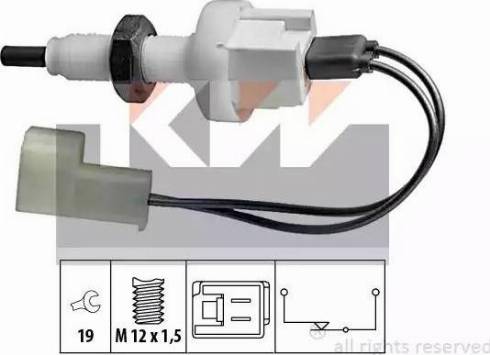 KW 510 076 - Выключатель фонаря сигнала торможения autosila-amz.com