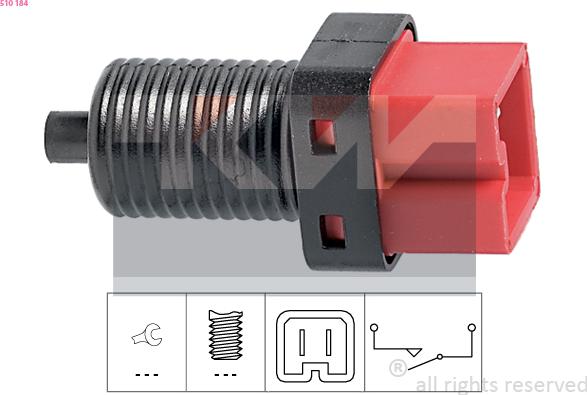 KW 510 184 - Выключатель фонаря сигнала торможения autosila-amz.com