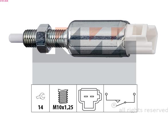 KW 510 258 - Выключатель, привод сцепления (Tempomat) autosila-amz.com