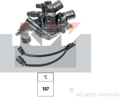 KW 580 964 - Термостат охлаждающей жидкости / корпус autosila-amz.com