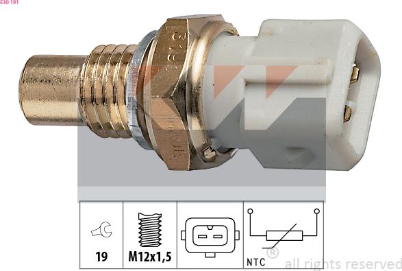 KW 530 191 - Датчик, температура масла autosila-amz.com