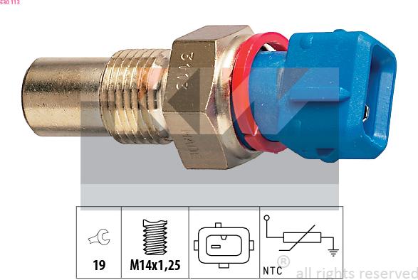 KW 530 113 - Датчик, температура масла autosila-amz.com