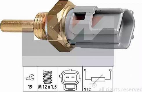 KW 530 327 - Датчик, температура охлаждающей жидкости autosila-amz.com