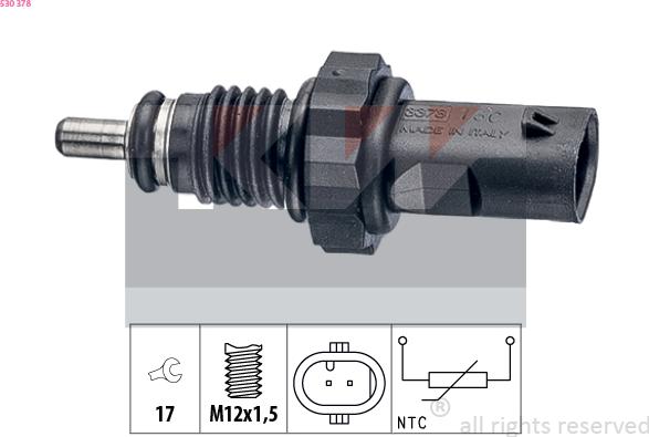 KW 530 378 - Датчик, температура масла autosila-amz.com