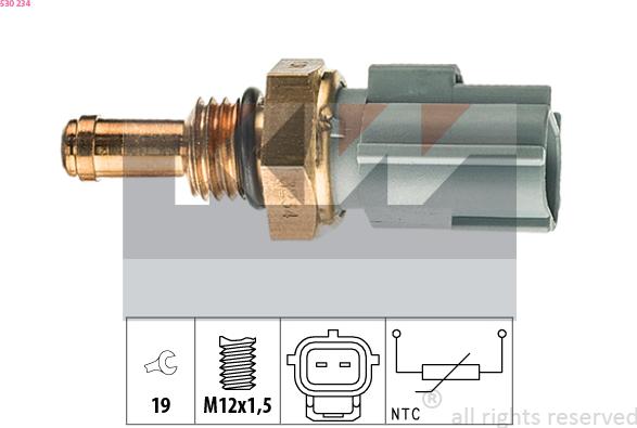 KW 530 234 - Датчик, температура масла autosila-amz.com