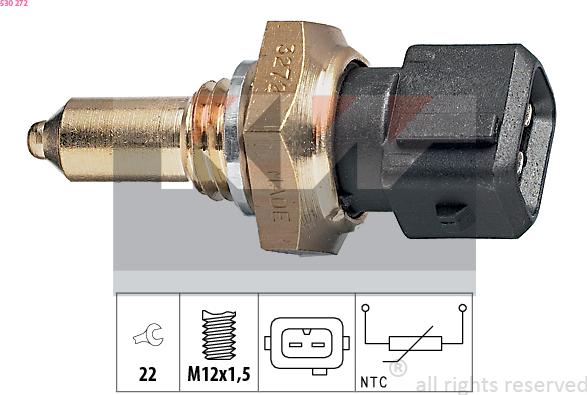 KW 530 272 - Датчик, температура масла autosila-amz.com