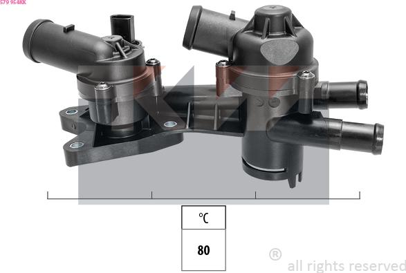 KW 579 954KK - Термостат охлаждающей жидкости / корпус autosila-amz.com