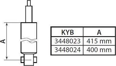 KYB 3448023 - Амортизатор autosila-amz.com