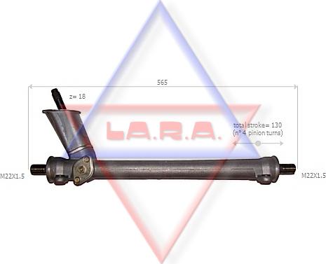 LA.R.A. 400003 - Рулевой механизм, рейка autosila-amz.com