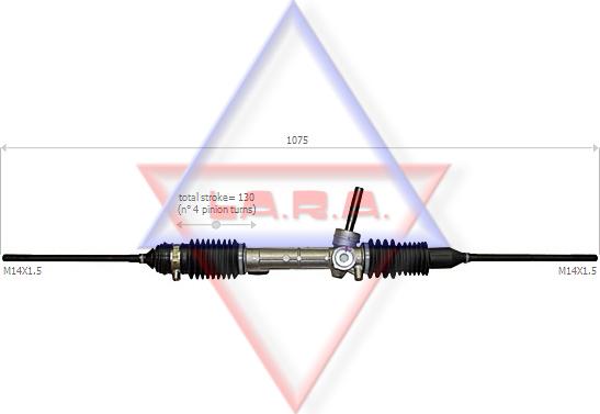 LA.R.A. 430001 - Рулевой механизм, рейка autosila-amz.com