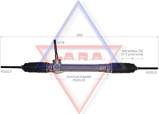 LA.R.A. 190051 - Рулевой механизм, рейка autosila-amz.com