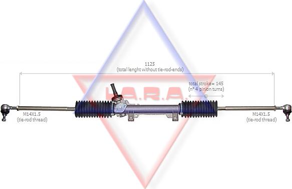 LA.R.A. 300015 - Рулевой механизм, рейка autosila-amz.com