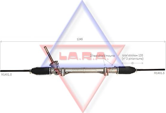 LA.R.A. 310039 - Рулевой механизм, рейка autosila-amz.com