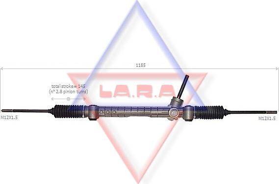 LA.R.A. 290506 - Рулевой механизм, рейка autosila-amz.com