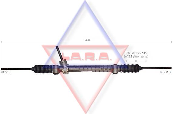 LA.R.A. 290006 - Рулевой механизм, рейка autosila-amz.com