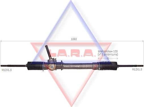 LA.R.A. 290013 - Рулевой механизм, рейка autosila-amz.com