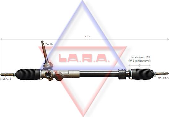 LA.R.A. 210005 - Рулевой механизм, рейка autosila-amz.com