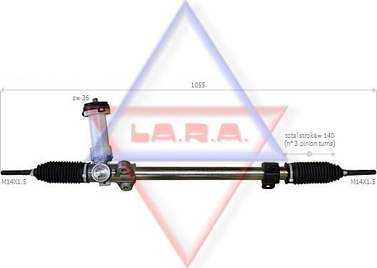 LA.R.A. 210002 - Рулевой механизм, рейка autosila-amz.com