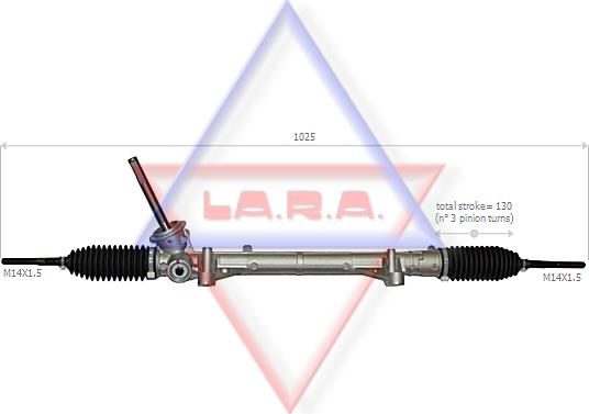 LA.R.A. 280009 - Рулевой механизм, рейка autosila-amz.com