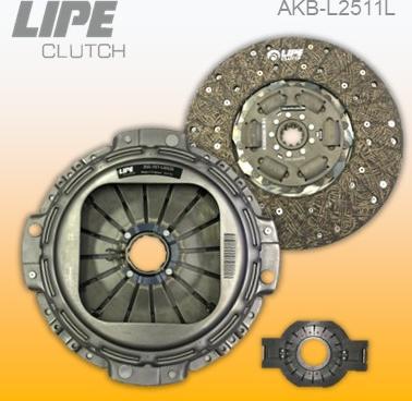 Lipe Clutch AKB-L2511 - Комплект сцепления autosila-amz.com