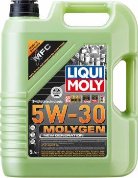 Liqui Moly 9043 - Масло моторное синтетическое LIQUI MOLY Molygen New Generation SAE 5W30 SP,GF-6A 5л (9043/9952) autosila-amz.com