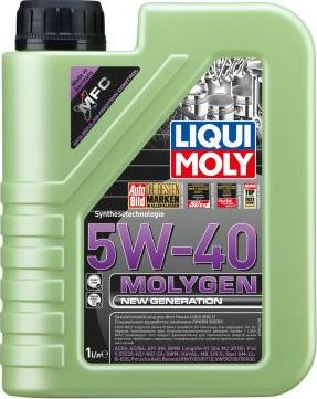 Liqui Moly 9053 - LM Molygen New Generation 5w-40 HC-синт.моторн. масло SN/CF,A3/B4 GF-5 (1л) 9053 autosila-amz.com
