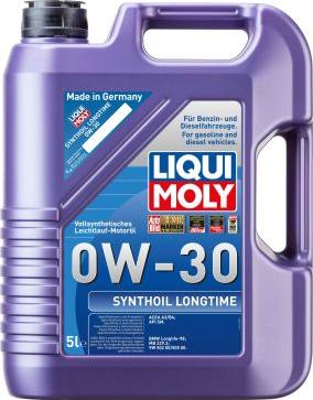 Liqui Moly 1172 - Масло моторное LIQUI MOLY Sinthoil Longtime 0w-30 синт. 5л. autosila-amz.com