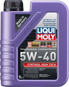 Liqui Moly 1855 - LiquiMoly 5W40 Synthoil High Tech (1L) масло мотор.!син.\ API SM/CF,ACEA A3-04/B4-04,MB229.3,BMW,VW autosila-amz.com