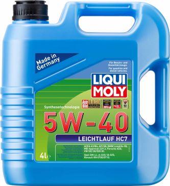 Liqui Moly 1382 - 1382 LiquiMoly НС-синт. мот.масло Leichtlauf HC 7 5W-40 SN A3/B4 (4л) autosila-amz.com