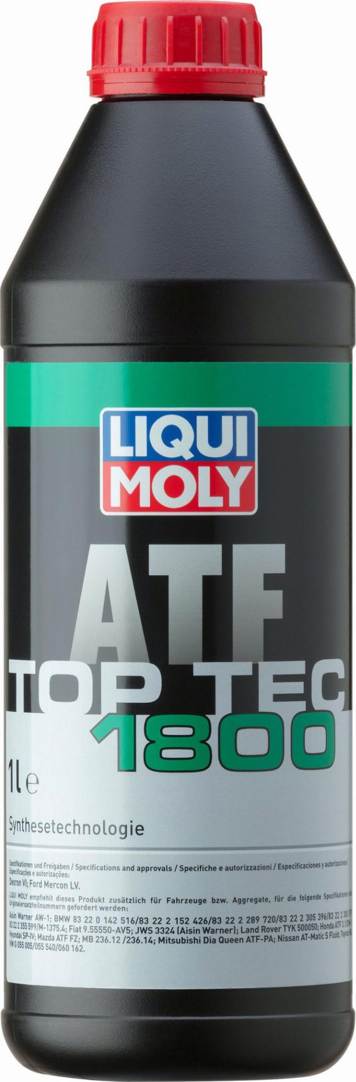 Liqui Moly 3687 - Масло трансмиссионное д/АКПП Top Tec ATF 1800 (1л) autosila-amz.com