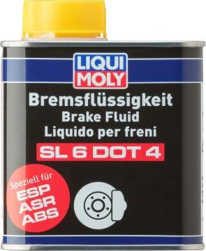 Liqui Moly 3086 - Жидкость тормозная Bremsflussigkeit SL6 DOT 4 (0,5л) autosila-amz.com
