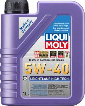 Liqui Moly 3863 - Снят с производства 5W-40 Leichtlauf High Tech, 1л ( НС-синт.мотор.масло) autosila-amz.com