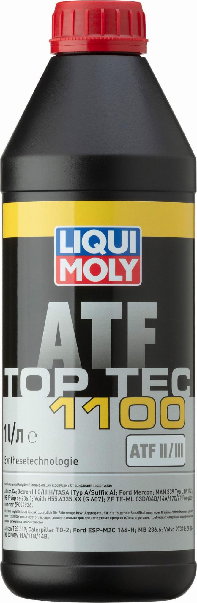 Liqui Moly 7626 - LM Top Tec ATF 1100 Жидкость трансмиссионная АКПП (Dexron III. Mercon. 236.1) 1L autosila-amz.com