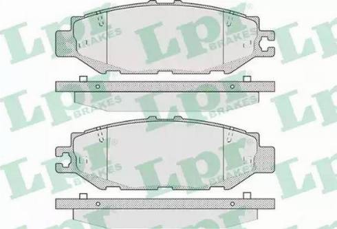 LPR 05P939 - Тормозные колодки, дисковые, комплект autosila-amz.com