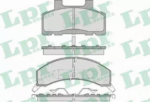 LPR 05P460 - Тормозные колодки, дисковые, комплект autosila-amz.com