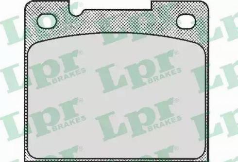 LPR 05P438 - Тормозные колодки, дисковые, комплект autosila-amz.com