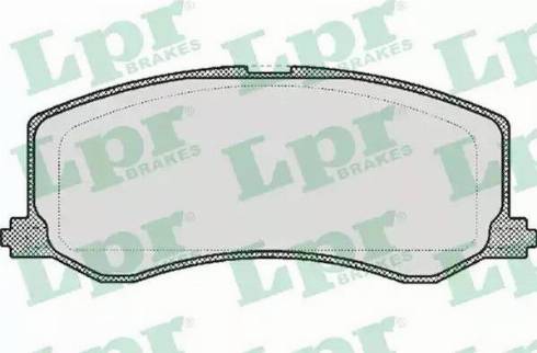 LPR 05P522 - Тормозные колодки, дисковые, комплект autosila-amz.com