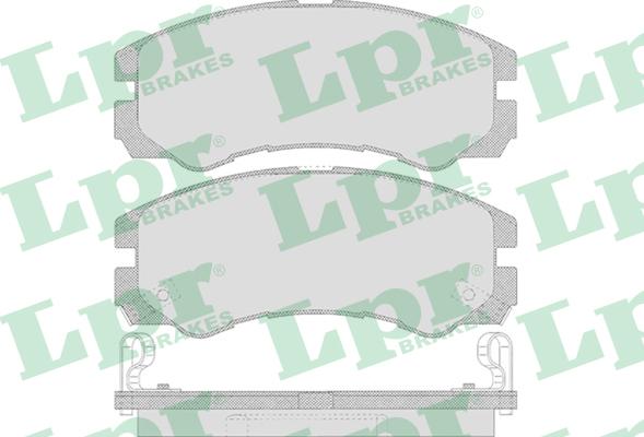 LPR 05P658 - Тормозные колодки, дисковые, комплект autosila-amz.com